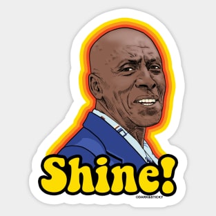 The Shining- Dick Hallorann "Shine!" - Retro sunburst Sticker